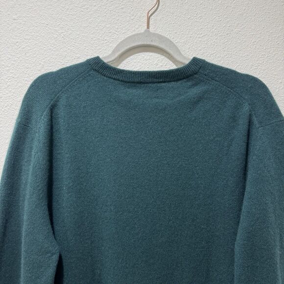Club Room Men’s Luxury Cashmere Holly Green Crew Neck Pullover Sweater Sz L New - Picture 5 of 6